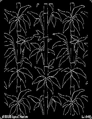 Dreamweaver Bamboo Background Asian Stencil LJ845