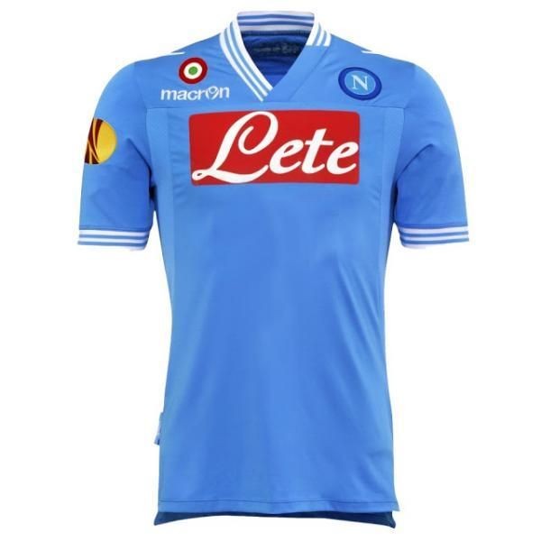 NAPOLI OFFICIAL MATCH SHIRT EUROPA LEAGUE 2012/2013 MACRON TRIKOT 