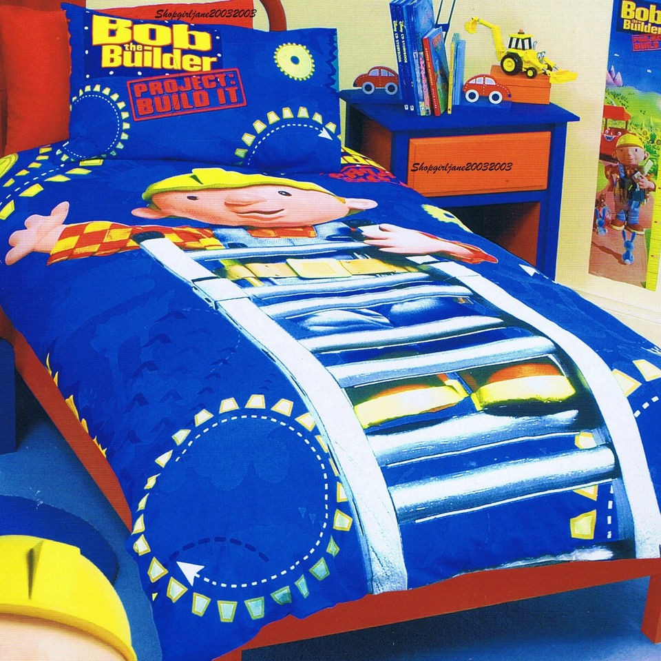 Bob the Builder on ladder   Single/Twin Quilt Doona Duvet Cover 