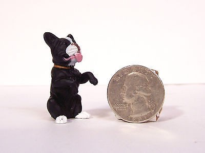 boston terrier dog 2 new figure figurine  5 63  