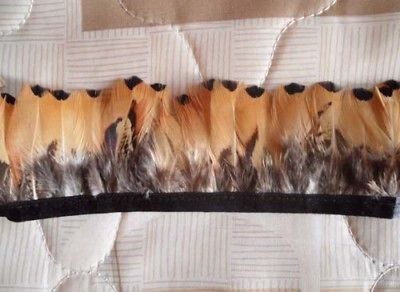 Newly listed Lady Flawless feather fringe Natural color 1 yards trim