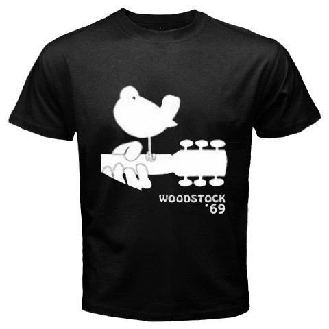 Hot News WOODSTOCK 69 Musik Rock BLACK T SHIRT SIZE S,M,L,XL,2XL,3XL 