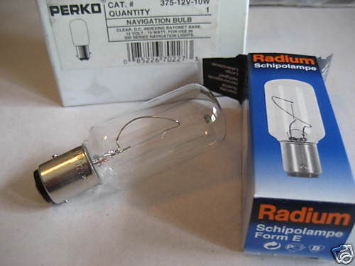 perko marine 375 12v 10w boat navigation light bulb time