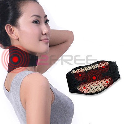 New Tourmaline Far Infrared Ray Heat Health Neck Brace Support Strap 