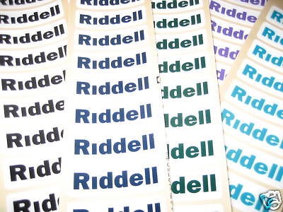 riddell front bumper football helmet decals authentic riddell decals 