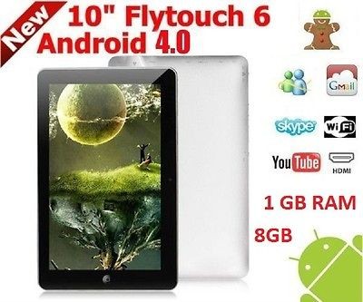   ANDROID 4.0 FLYTOUCH 6 TABLET LAPTOP WIFI APPLE KILLER FLASH 11 1GB