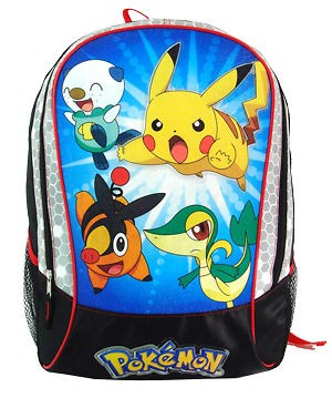 POKEMON Pikachu Oshawott Tepig Snivy Large 16 BACKPACK