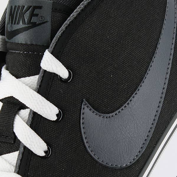 nike toki canvas black white gray mens us size 10 5 uk 9 5