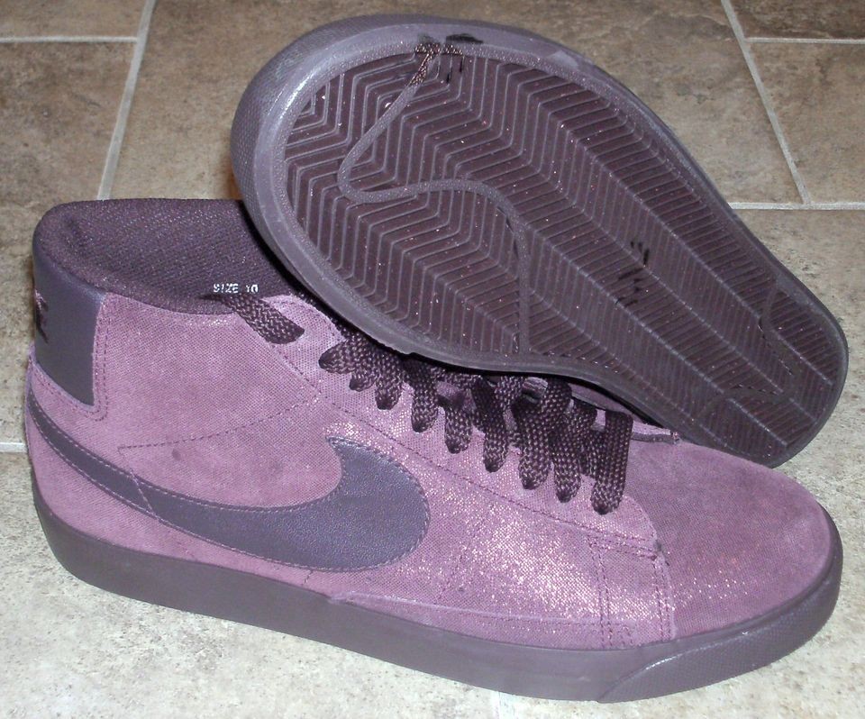 NEW NIKE BLAZER HIGH Purple LTD Edition Womens 10 sb dunk NR