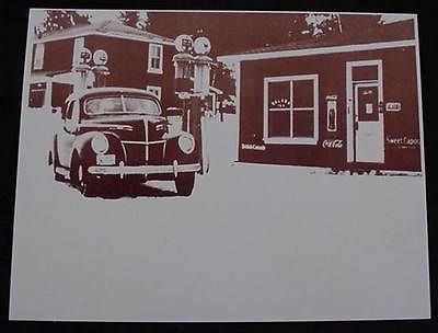 gas station 1939 mercury coke salada tea 30 s photo