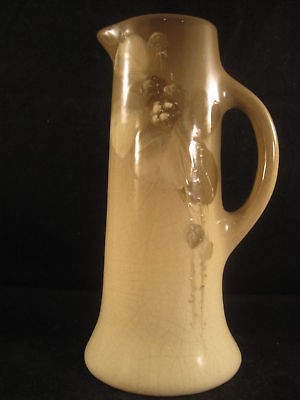 Roseville Pottery Light Rozane Tankard signed M Timberlake RARE