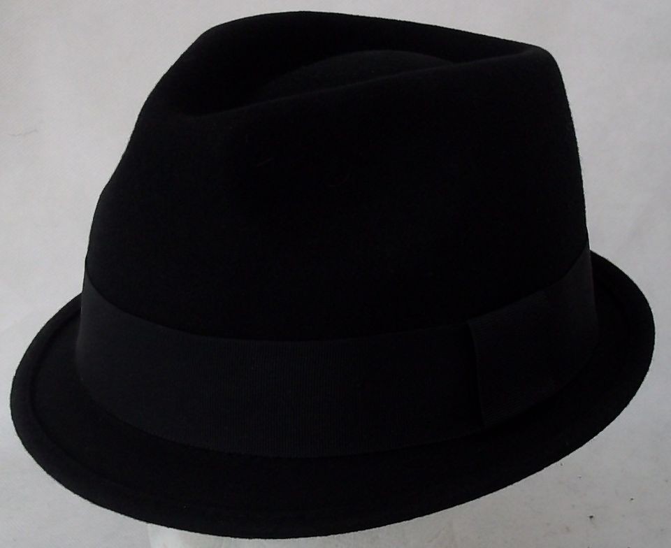 trilby hat retro jazz ska 2tone rudeboy mod stingy brim