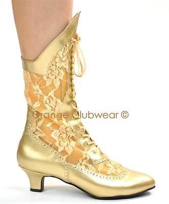 lace colonial victorian old west vintage style boots more options