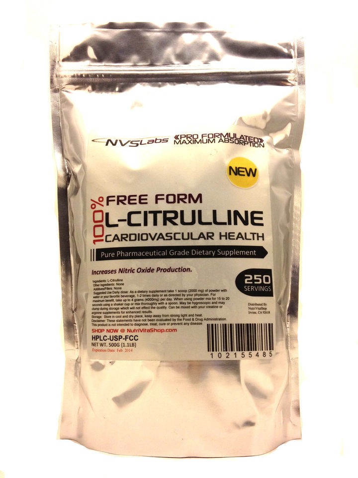 1000g (2.2 lb) 100% INSTANTIZED L CITRULLINE POWDER FREE FORM AMINO 