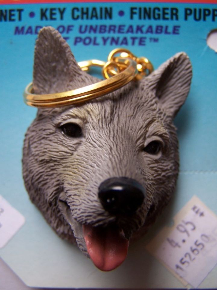 norwegian elkhound face non break key ring freebies time left