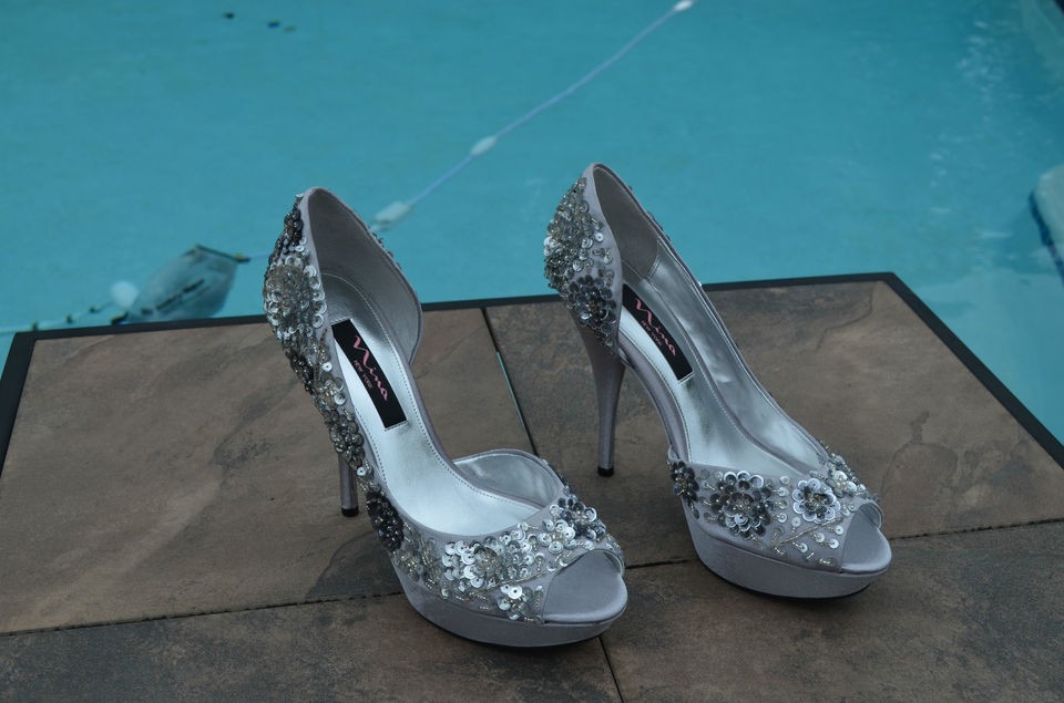 nina sadi pumps nib silver