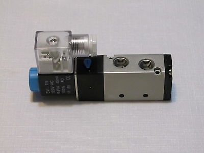 Way Directional Solenoid Valve 24 VDC Coil 1/4 NPT work ports 1/8 