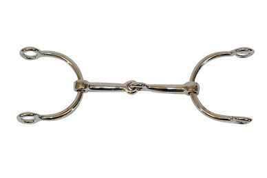   Barrel Racing, Western Training Half Circle Draw Gag Bit. Horse Tack