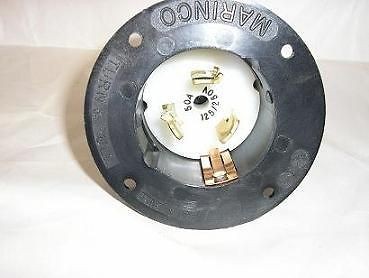 cs6375 50 amp 125 250v male flanged receptacle time left