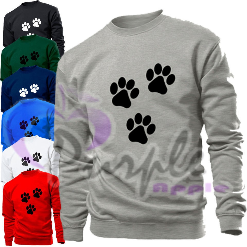 paw print animal mens womens sweater sweatshirt top location united