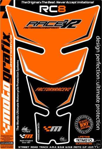 motografix ktm rc8 tankpad orange tktm01o from united kingdom time