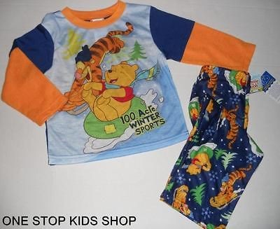   POOH Boys 12 18 24 Months Pjs Set PAJAMAS Pants Shirt DISNEY Tigger