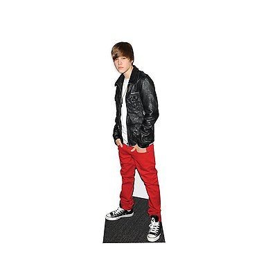 justin bieber standee lifesize cutout red trousers 