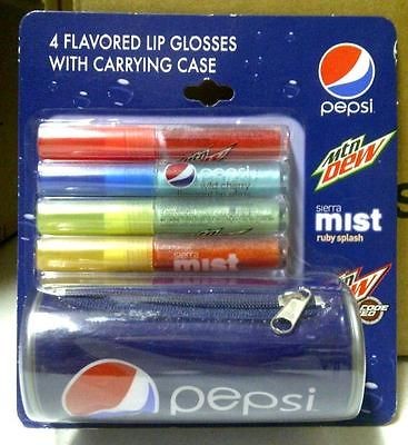 Lotta Luv PEPSI MOUNTAIN DEW SIERRA MIST 4 Piece Lip Gloss Set