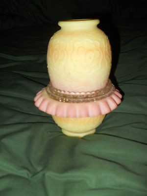 pc satin Burmese Persian Medallion fairy lamp/light, Fenton