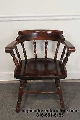 ethan allen antiqued pine captain s chair 12 6000 time