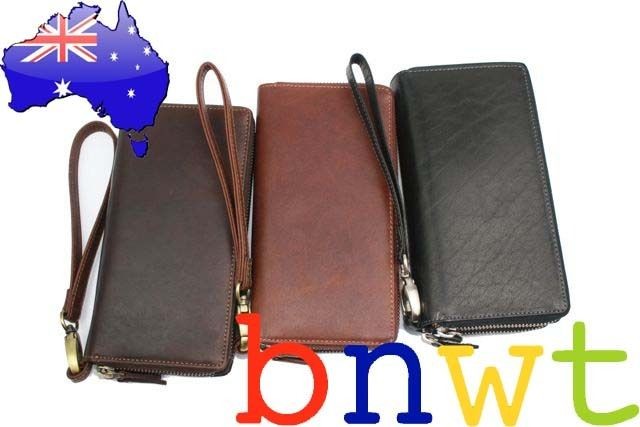 New Large Oran Leather Mens Ladies Travel Wallet Trusted Australian 