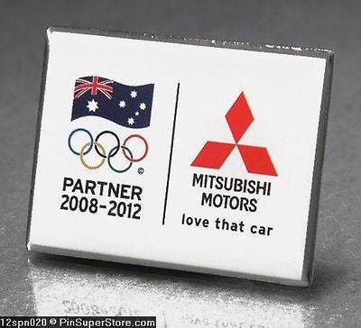 OLYMPIC PINS 2012 LONDON ENGLAND UK MITSUBISHI MOTORS SPONSOR CAR AUTO 