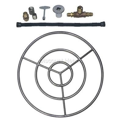    24 30 36 48 Stainless Steel Gas Fire Pit Burner Ring Kit for LP