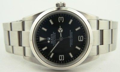 Rolex Oyster Perpetual Explorer I 1 Stainless Steel Automatic Black 