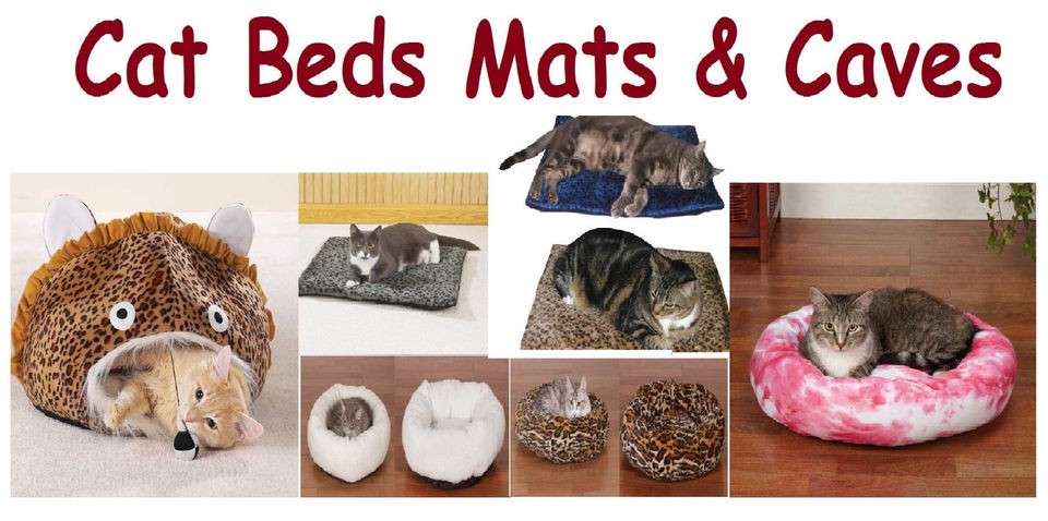 CAT BEDS, MATS & CAT CAVES    Comfortable Beds for Cats to Call Their 