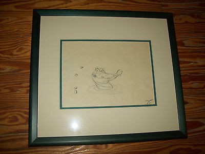 original disney production drawing of tic toc 