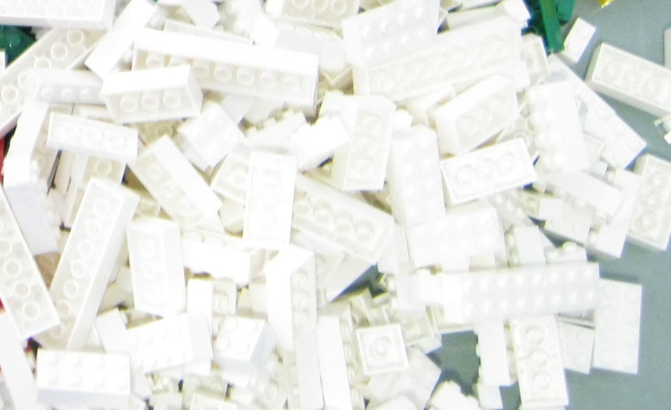 Compatible 825+PCS BULK BUILDING BRICKS WHITE LOT   3 LBS CANADIAN 