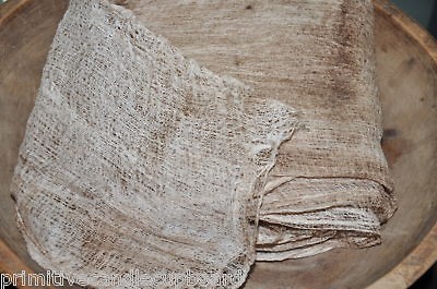   GRUNGY STAINED CHEESECLOTH PRIMITIVE AGED CRAFTS CHEESE CLOTH FABRIC