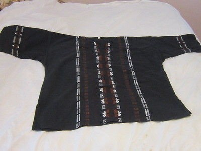 MENS WOMENS GUATEMALAN TUNIC SHORT SLEEVE BOHO HIPPY SHIRT SIZE LARGE 