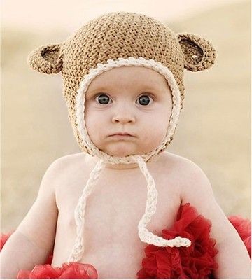 Cute Infant Toddler Crochet Handmade Photography Beanie Hat Cap Xmas 