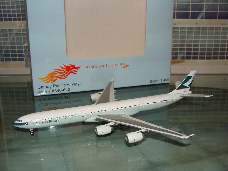 Cathay Pacific Die Cast A340  600 B HQB 1/400 **Free S&H**