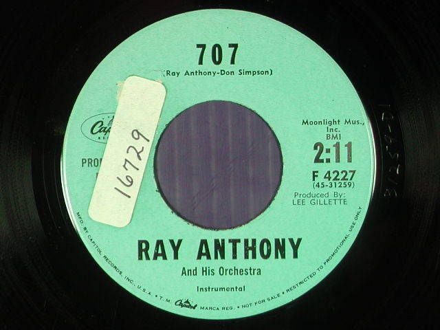 ray anthony dj 45 707 fly now pay later capitol