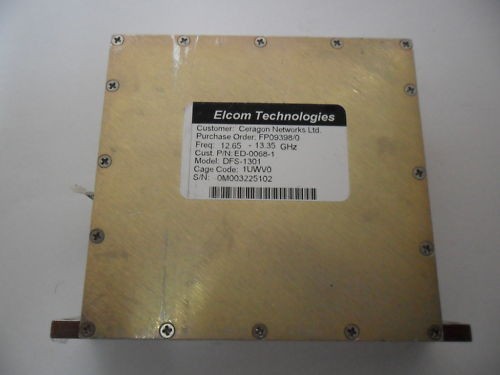 Ceragon Elcom Tech. Microwave RF Synthesizer DFS 1301 12.65  13.35 GHz 