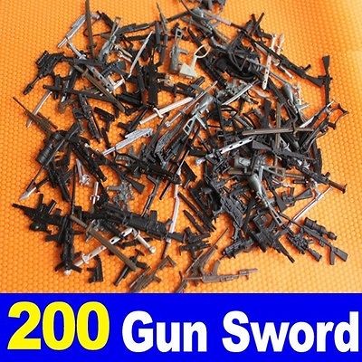 LOT 200 PCS Accessories Gun For 3.75 GI JOE DRGON Figure Military 