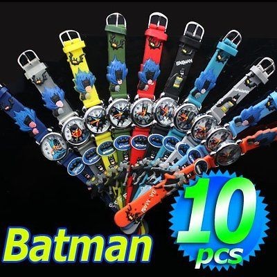 10pcs Batman cartoon 3D Child watches children watch gift Wholesale