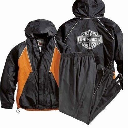 Harley Davidson Mens 2 Peice Over Suit Canal Rain Suit 98246 06VM