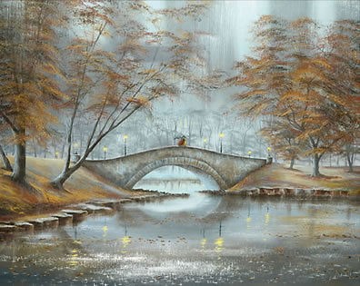 JEFF ROWLAND  MEET ME ON THE BRIDGE  LTD. EDT.CANVAS ON BOARD