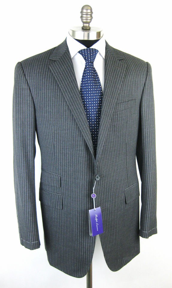 new ralph lauren purple label italy grey coat jacket blazer 42 42l nwt 