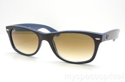 ray ban 2132 new wayfarer 874 51 brown blue gradient