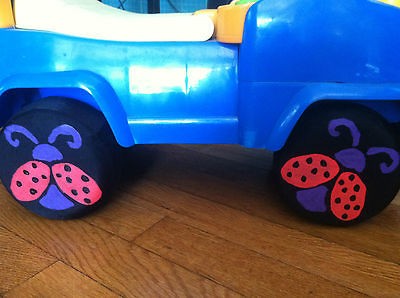 LADYBUG Kidems Wheelsox wheel covers. Made in USA PROTECTS Floors